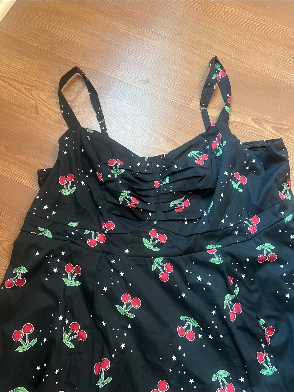torrid Black Cherry-Print Midi Dress - Picture 3 of 14